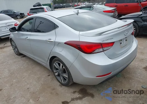 2014 Hyundai Elantra Limited z USA, uszkodzony, nr VIN KMHDH4AE9EU172485